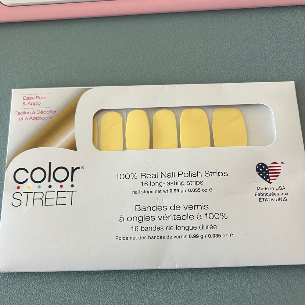*NEW* COLOR STREET NAIL STRIPS - BELGIAN BUTTERCUP brand new unopened